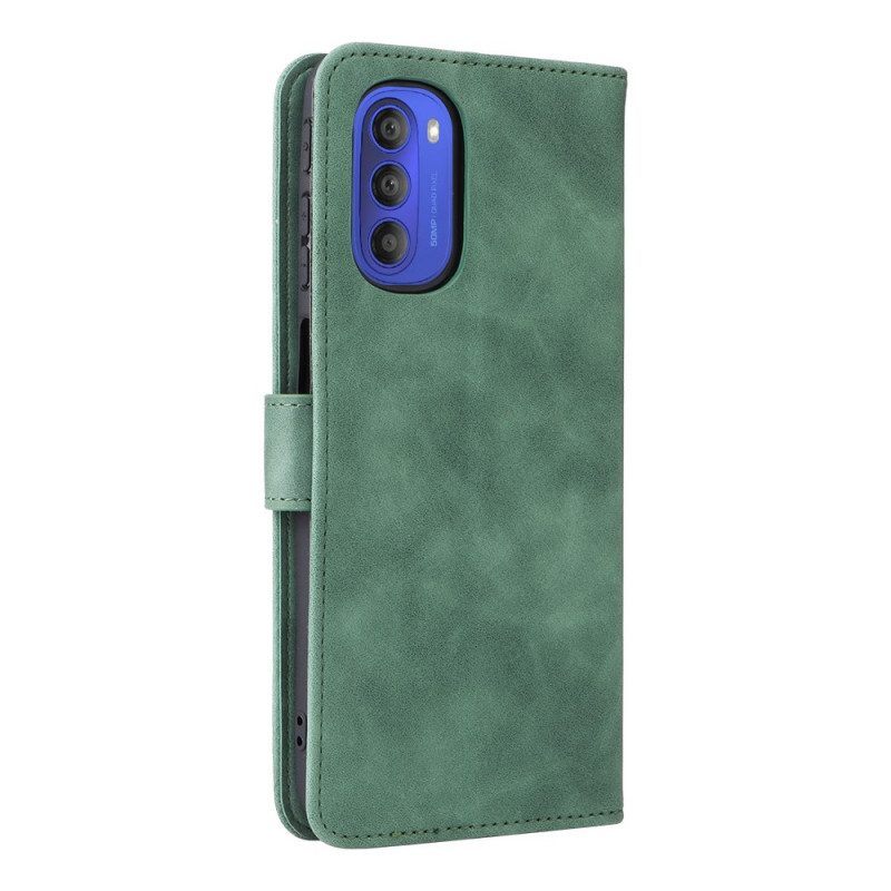 Folio-hoesje voor Moto G51 5G Huid Touch Vintage