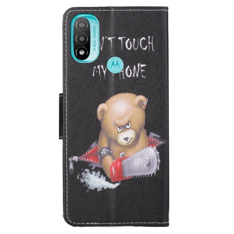 Folio-hoesje voor Moto G71 5G Gevaarlijke Beer