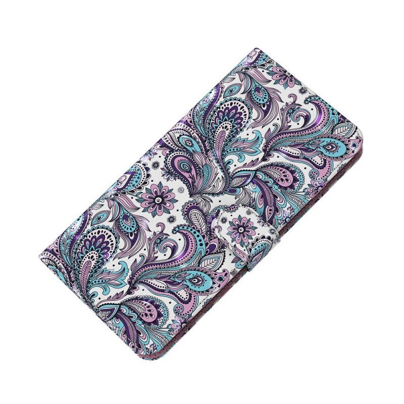 Folio-hoesje voor Moto G71 5G Paisley