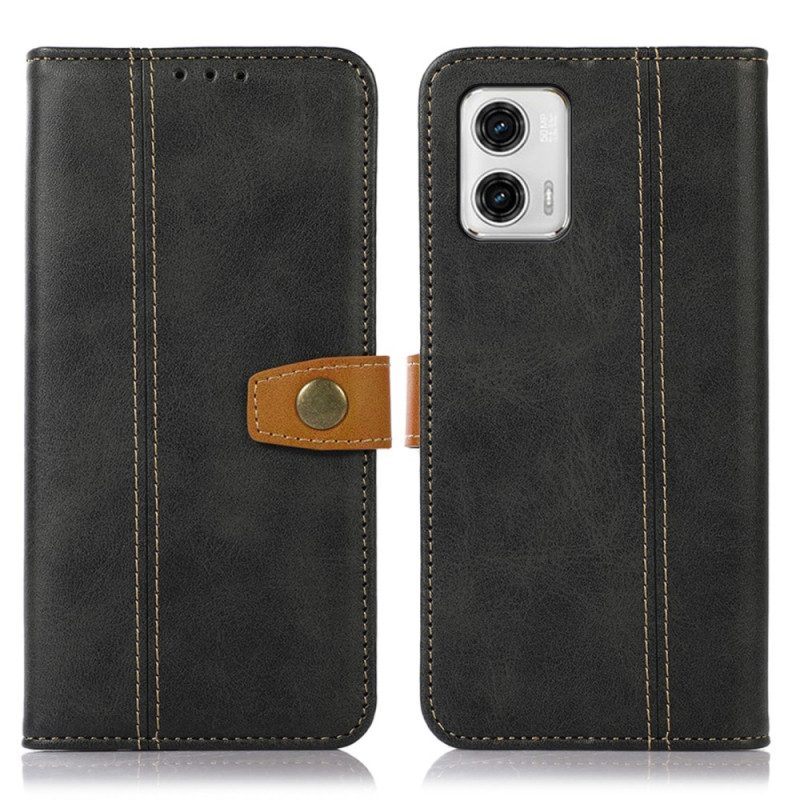 Folio-hoesje voor Moto G73 5G Geweven Band