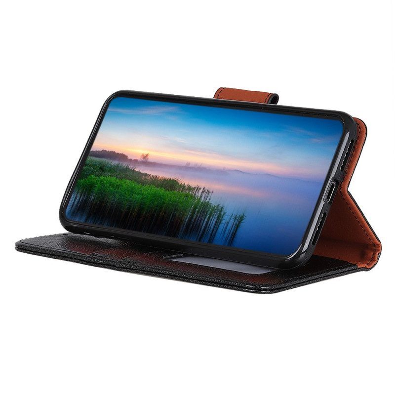 Folio-hoesje voor Moto G73 5G Nappa Splitleer