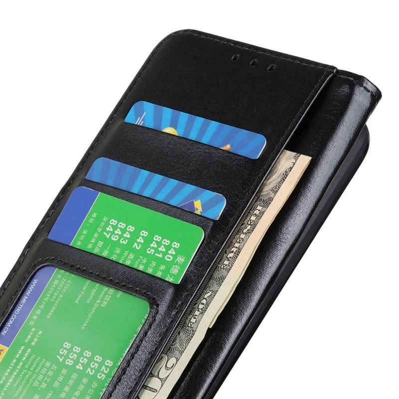 Folio-hoesje voor Motorola Edge 40 Pro Imitatie Lakleer