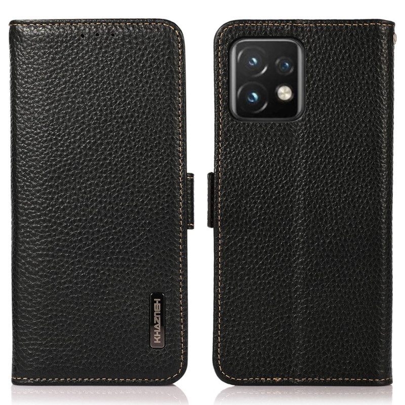 Folio-hoesje voor Motorola Edge 40 Pro Lychee Leer Khazneh Rfid