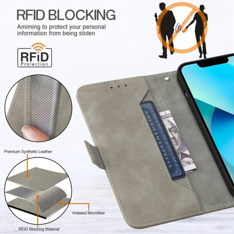 Folio-hoesje voor Oppo A54 5G / A74 5G Kunstleer Rfid