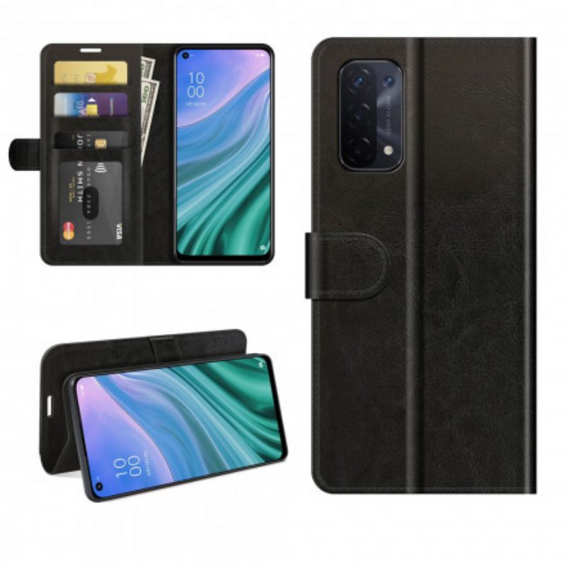 Folio-hoesje voor Oppo A54 5G / A74 5G Ultra Kunstleer