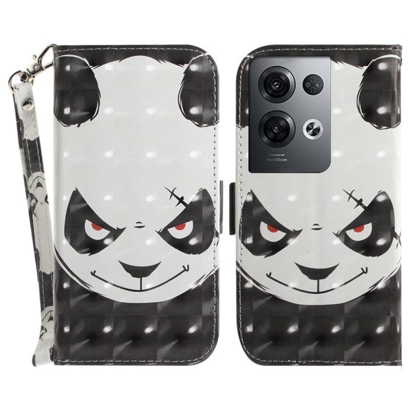 Folio-hoesje voor Oppo Reno 8 Pro Boze Panda