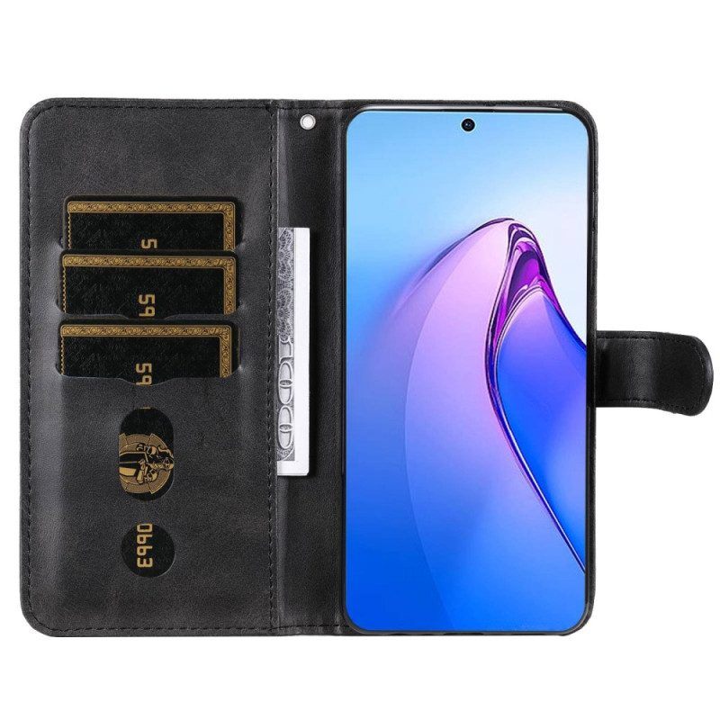 Folio-hoesje voor Oppo Reno 8 Pro Portemonnee