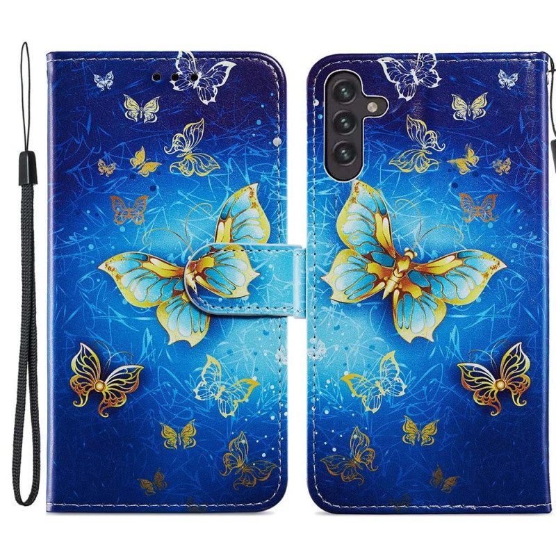 Folio-hoesje voor Samsung Galaxy A13 5G / A04s Klassiek