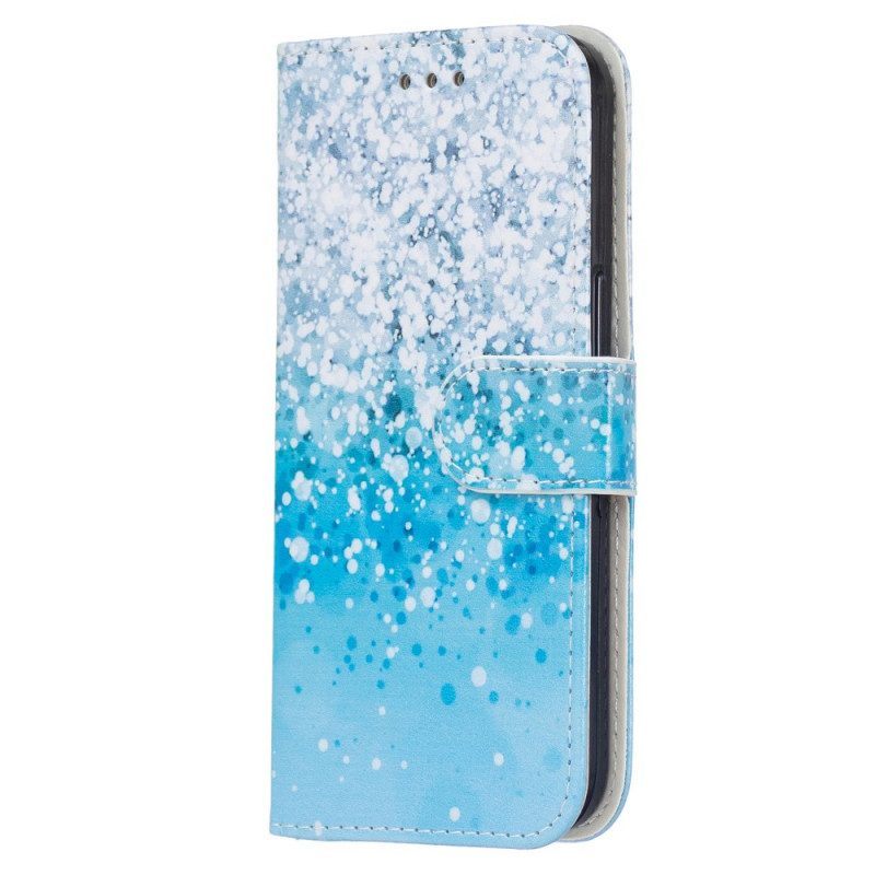 Folio-hoesje voor Samsung Galaxy A13 5G / A04s Lychee-stijl Rfid Khazneh