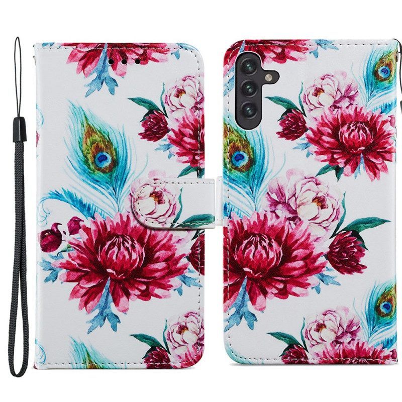 Folio-hoesje voor Samsung Galaxy A13 5G / A04s Mat Kunstleer