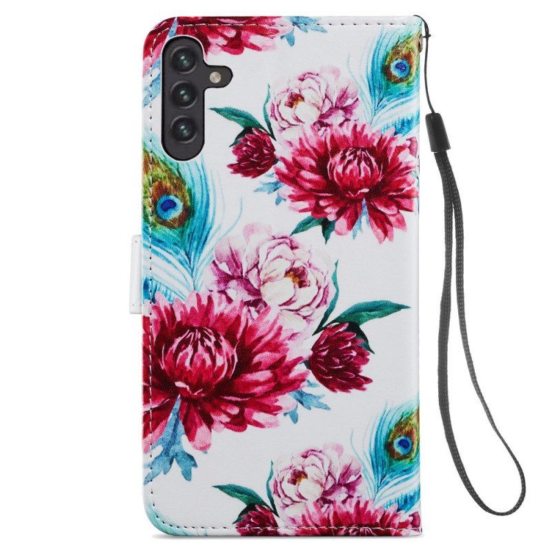 Folio-hoesje voor Samsung Galaxy A13 5G / A04s Mat Kunstleer