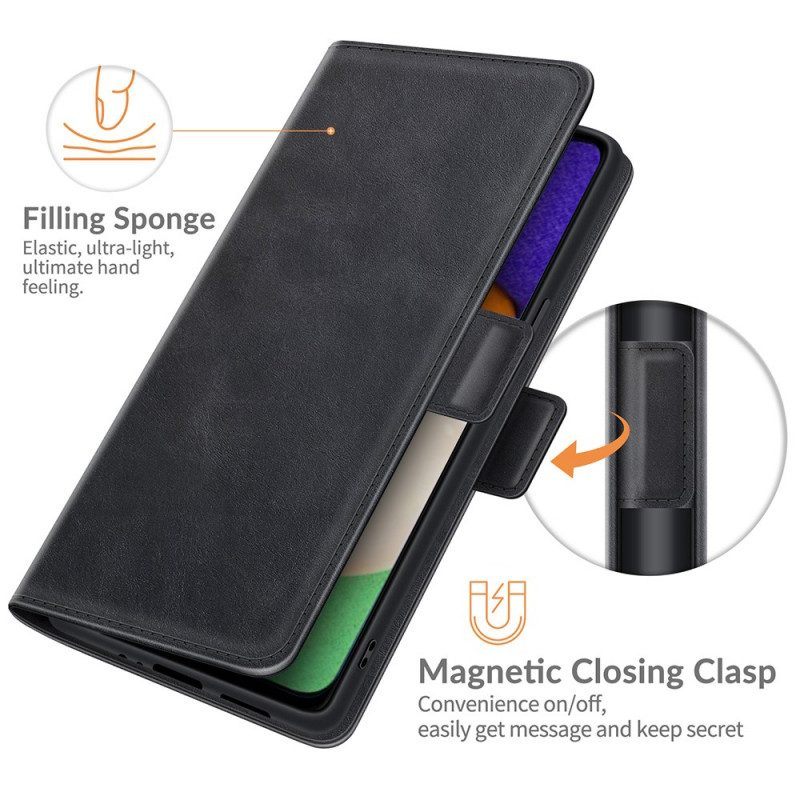 Folio-hoesje voor Samsung Galaxy A13 5G / A04s Vintage Binfen-kleur