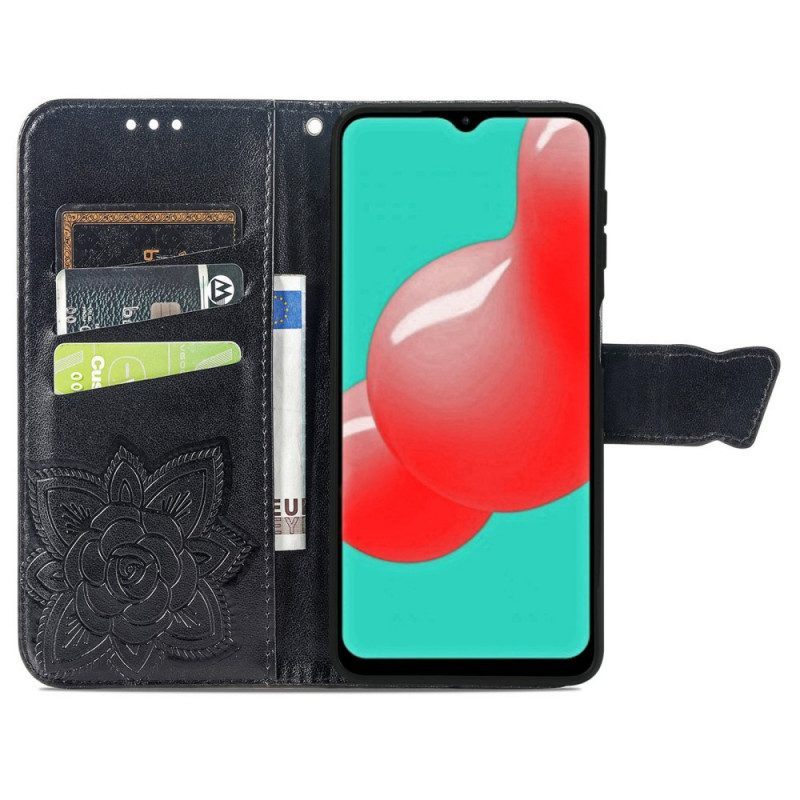 Folio-hoesje voor Samsung Galaxy A13 Lychee-stijl Rfid Khazneh