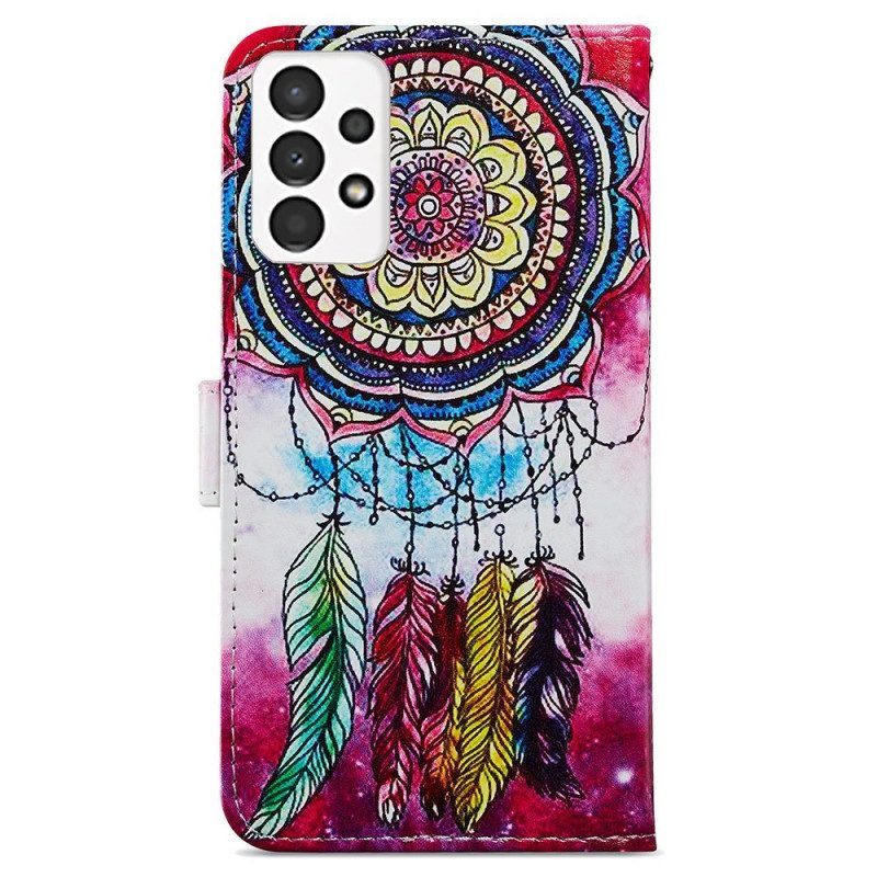 Folio-hoesje voor Samsung Galaxy A13 Strakke Mandala