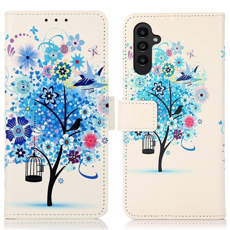 Folio-hoesje voor Samsung Galaxy A14 / A14 5G Bloeiende Boom