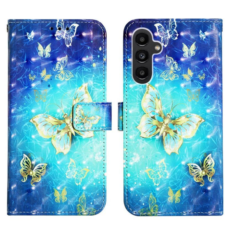 Folio-hoesje voor Samsung Galaxy A14 / A14 5G Met Ketting Skinpro Dux Ducis