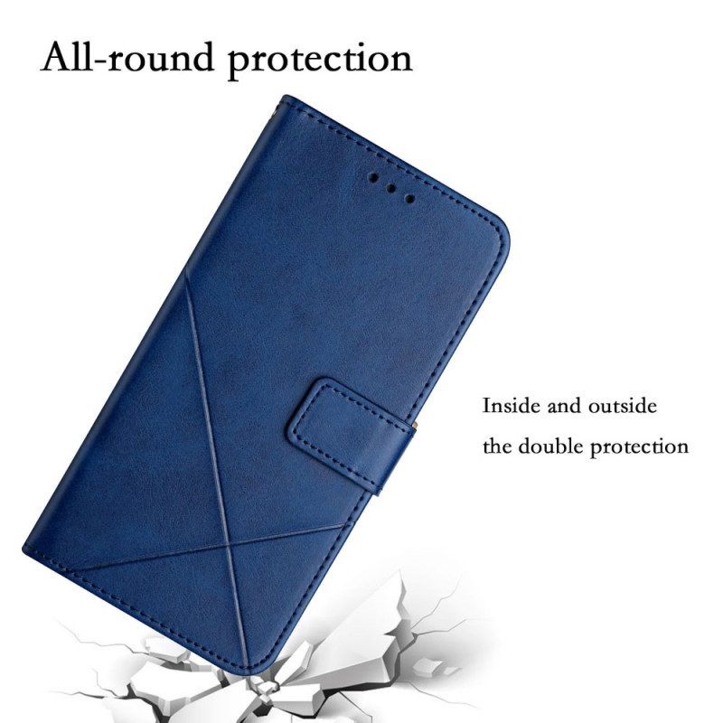 Folio-hoesje voor Samsung Galaxy A14 / A14 5G Met Ketting String Kat
