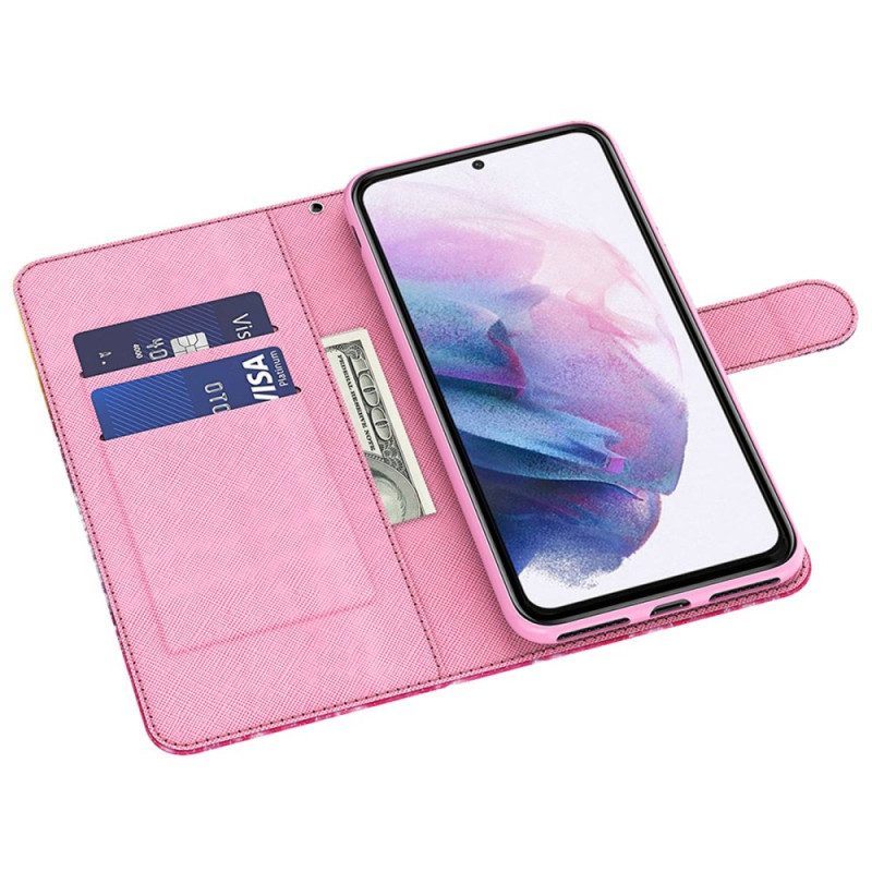 Folio-hoesje voor Samsung Galaxy A14 / A14 5G String Safari Dieren