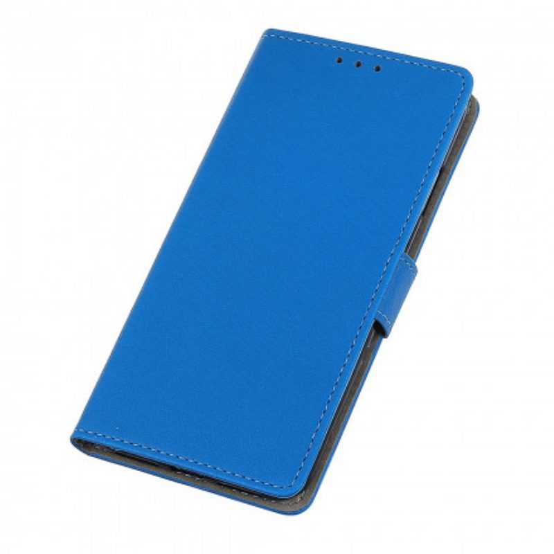 Folio-hoesje voor Samsung Galaxy A52 4G / A52 5G / A52s 5G Basiskleur Kunstleer