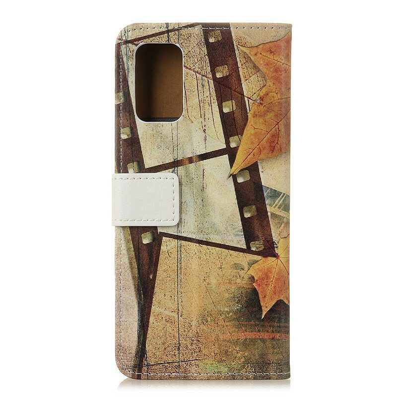 Folio-hoesje voor Samsung Galaxy A52 4G / A52 5G / A52s 5G Eiffeltoren In De Herfst