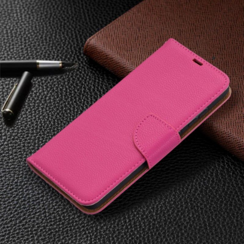 Folio-hoesje voor Samsung Galaxy A52 4G / A52 5G / A52s 5G Flip Case Lychee Rabat Schuin