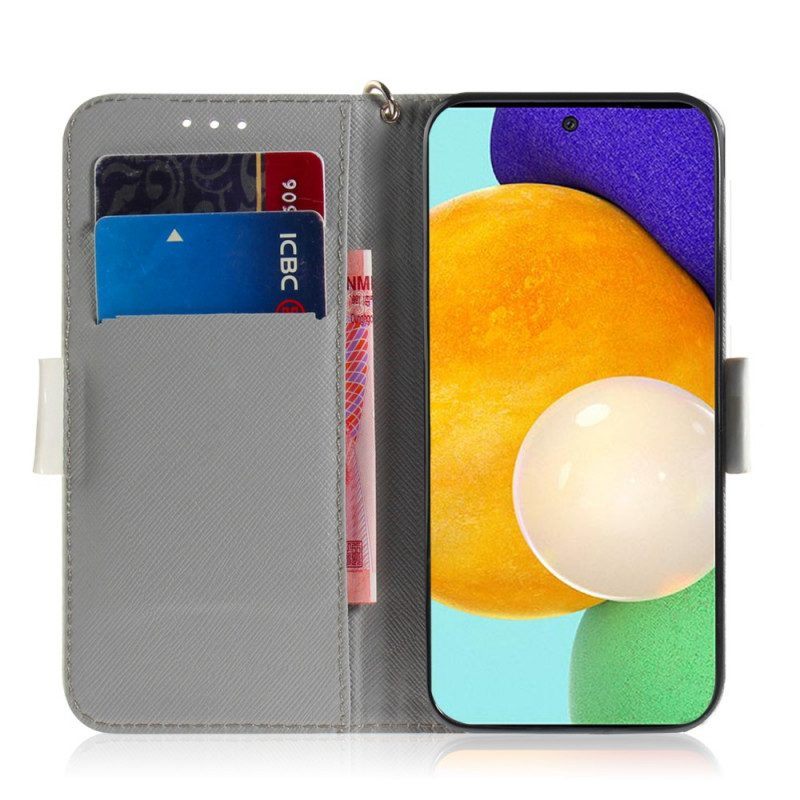 Folio-hoesje voor Samsung Galaxy A52 4G / A52 5G / A52s 5G Met Ketting Hou Van Mijn Hondenriem