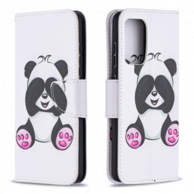 Folio-hoesje voor Samsung Galaxy A52 4G / A52 5G / A52s 5G Panda-plezier