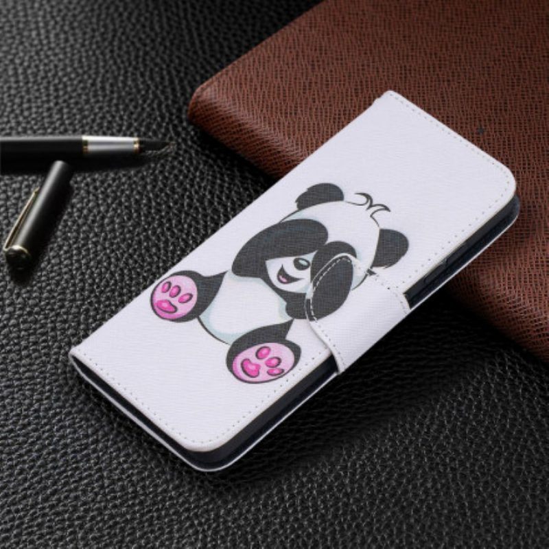 Folio-hoesje voor Samsung Galaxy A52 4G / A52 5G / A52s 5G Panda-plezier