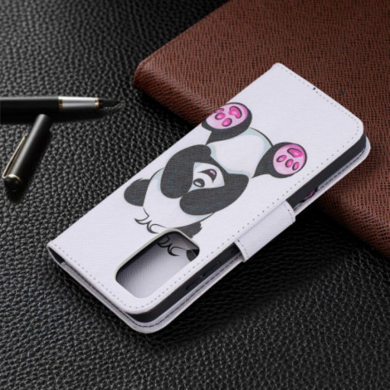 Folio-hoesje voor Samsung Galaxy A52 4G / A52 5G / A52s 5G Panda-plezier