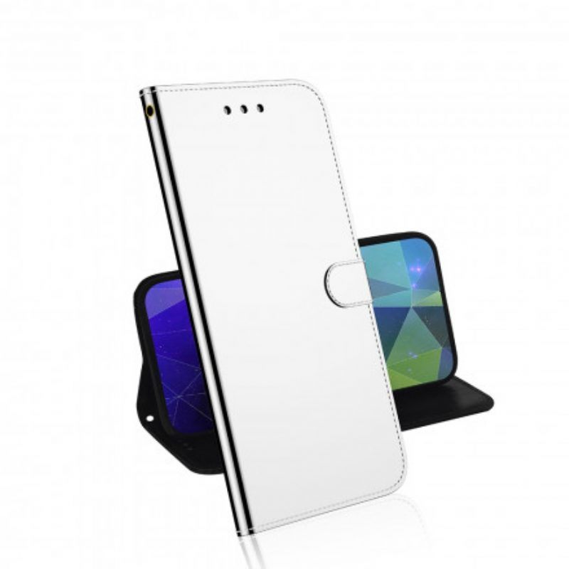 Folio-hoesje voor Samsung Galaxy A52 4G / A52 5G / A52s 5G Spiegelhoes Van Imitatieleer