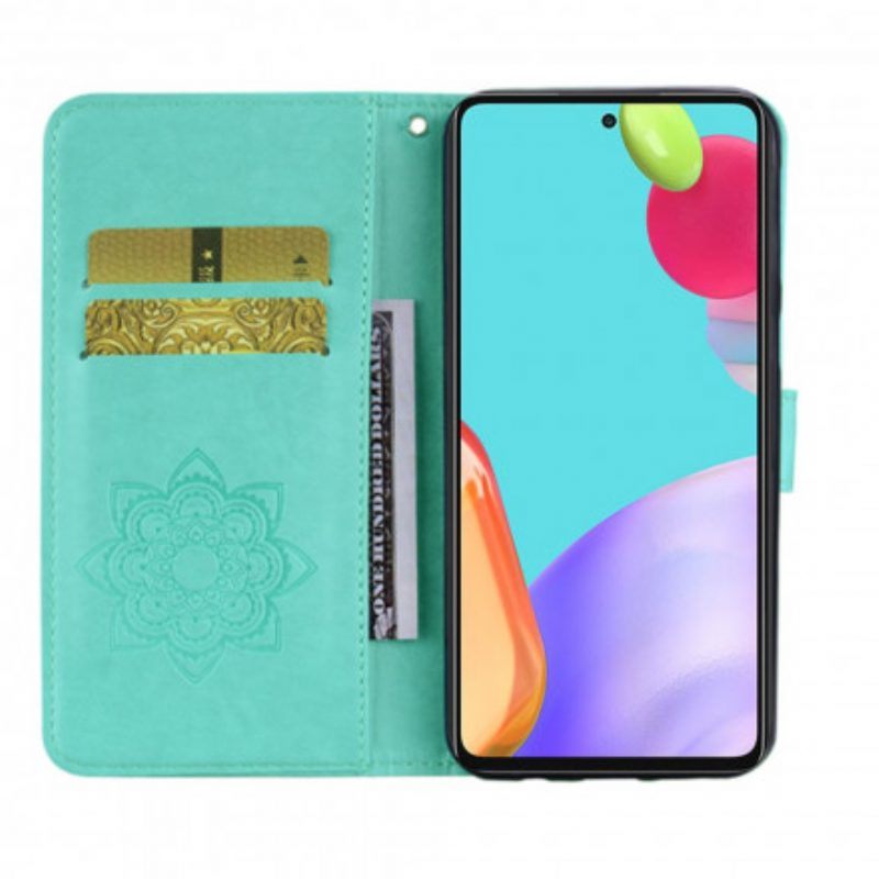 Folio-hoesje voor Samsung Galaxy A52 4G / A52 5G / A52s 5G Uil Mandala En Charme