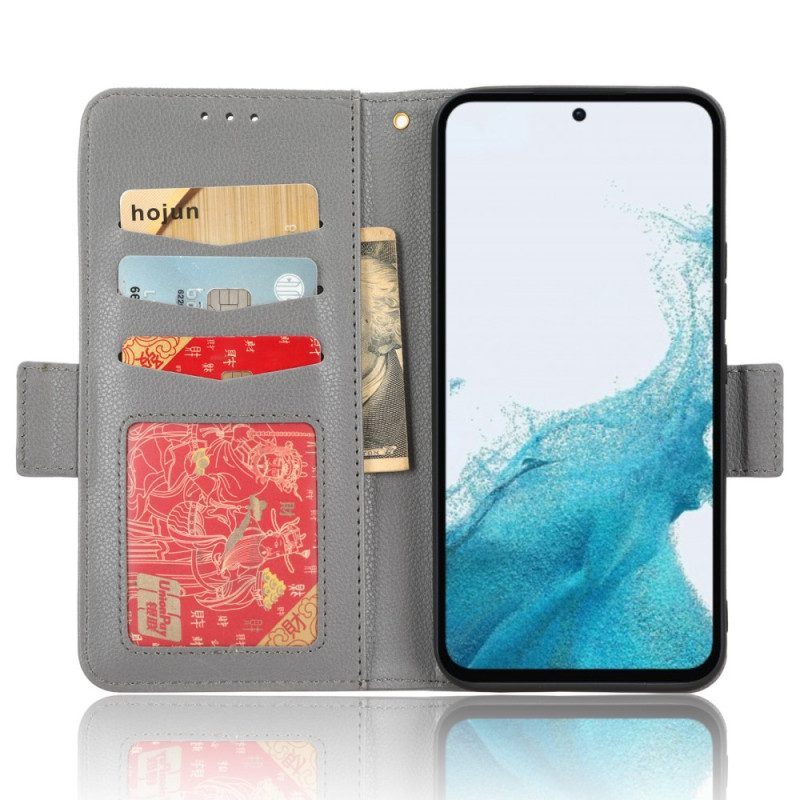 Folio-hoesje voor Samsung Galaxy A54 5G Met Ketting Leren Stijl Met Bandjes