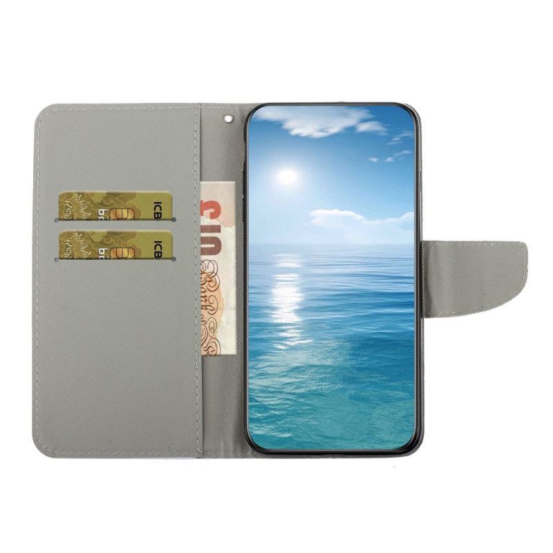 Folio-hoesje voor Samsung Galaxy A54 5G Met Ketting String Fee