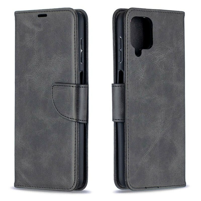 Folio-hoesje voor Samsung Galaxy M12 / A12 Flip Case Gladde Flap Schuin