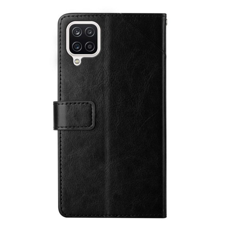 Folio-hoesje voor Samsung Galaxy M12 / A12 Stijl Leer Geo Y Design