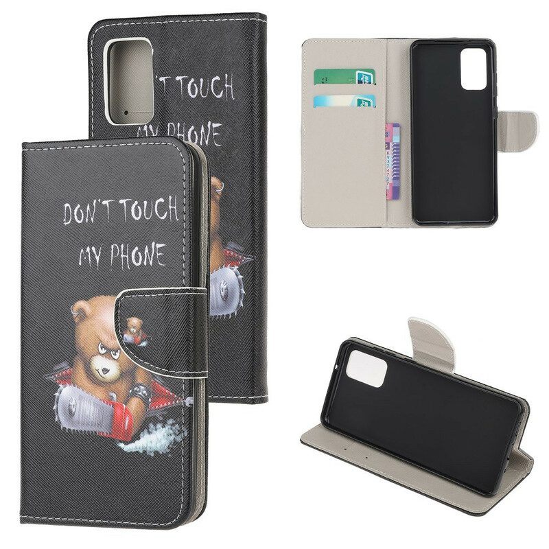 Folio-hoesje voor Samsung Galaxy S20 Plus / S20 Plus 5G Gevaarlijke Beer