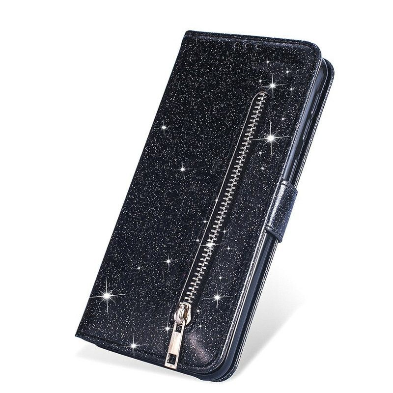 Folio-hoesje voor Samsung Galaxy S20 Plus / S20 Plus 5G Glitter Portemonnee