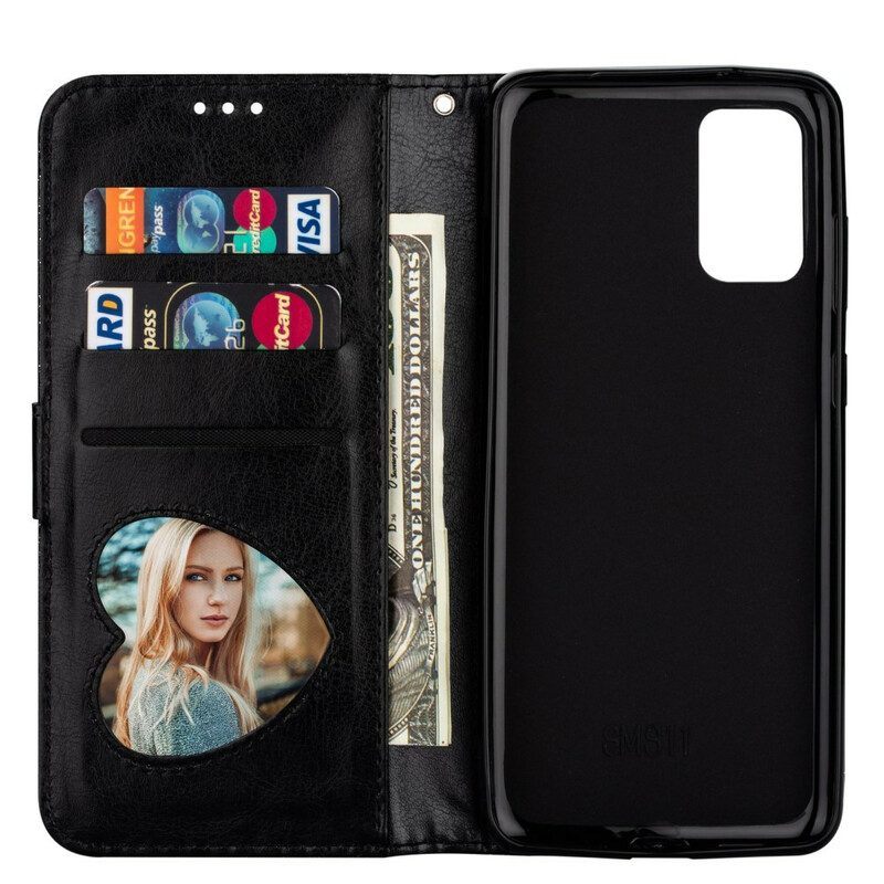 Folio-hoesje voor Samsung Galaxy S20 Plus / S20 Plus 5G Glitter Portemonnee