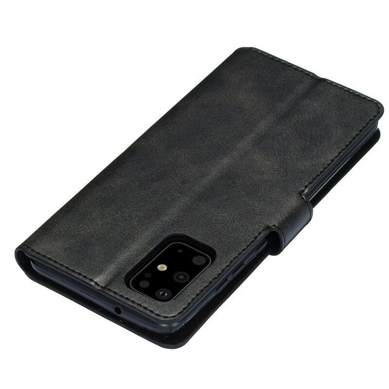 Folio-hoesje voor Samsung Galaxy S20 Plus / S20 Plus 5G Mat Leereffect