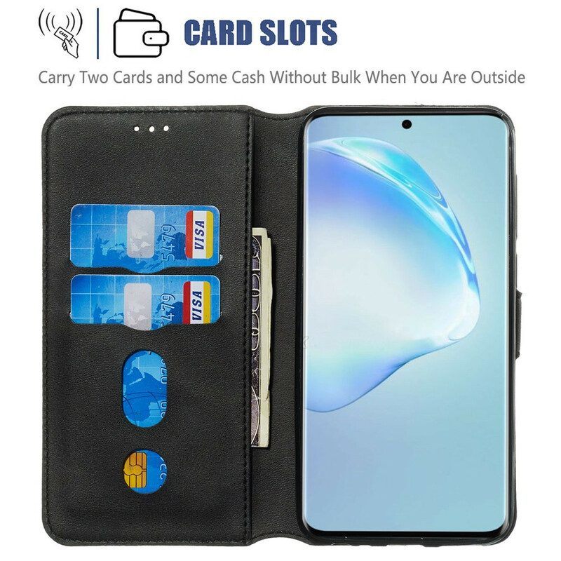 Folio-hoesje voor Samsung Galaxy S20 Plus / S20 Plus 5G Mat Leereffect