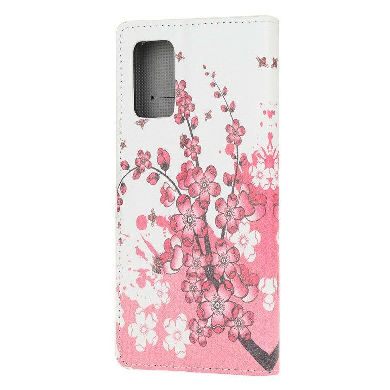 Folio-hoesje voor Samsung Galaxy S20 Plus / S20 Plus 5G Tropische Bloemen