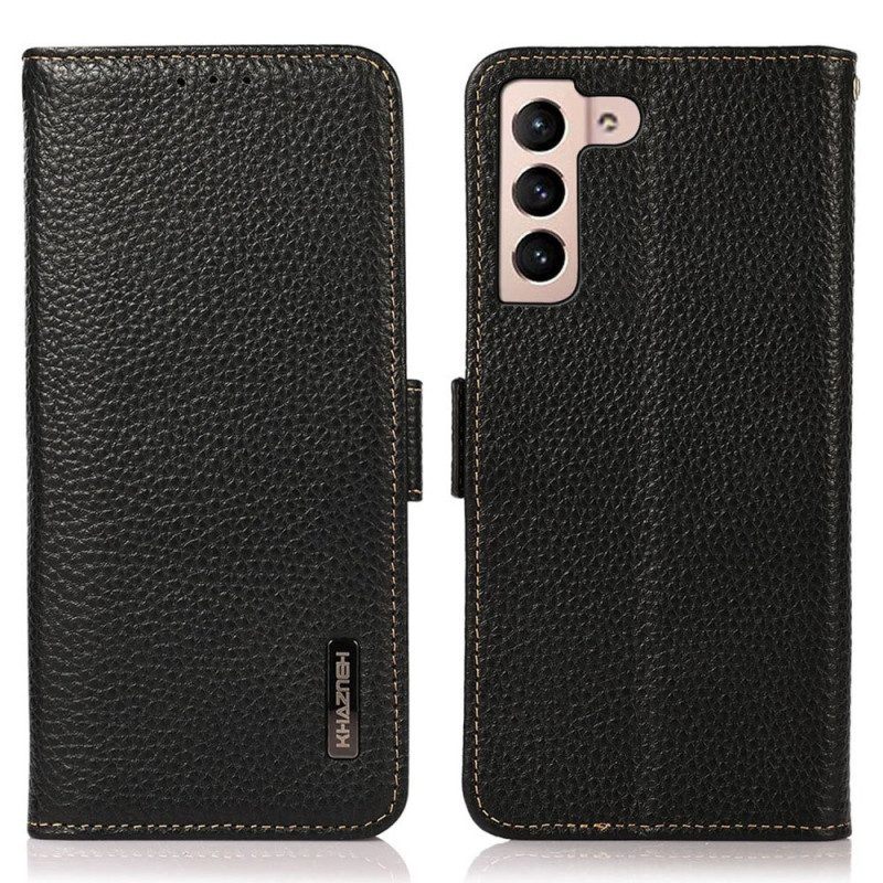 Folio-hoesje voor Samsung Galaxy S23 5G Lychee Leer Khazneh Rfid