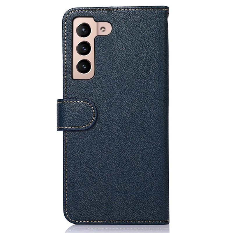 Folio-hoesje voor Samsung Galaxy S23 5G Lychee-stijl Rfid Khazneh