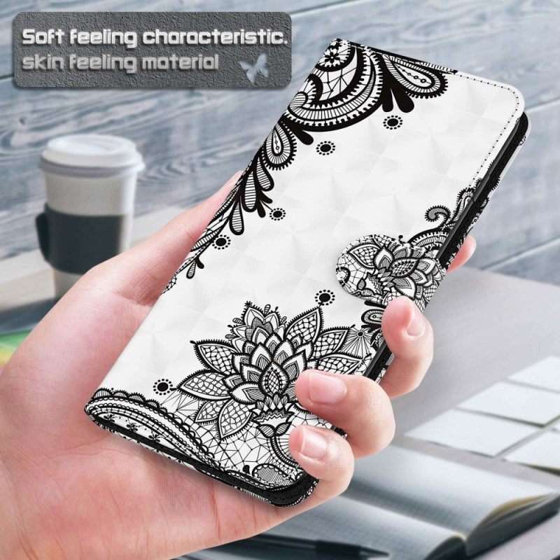 Folio-hoesje voor Samsung Galaxy S23 5G Met Ketting Kant Met Bandjes