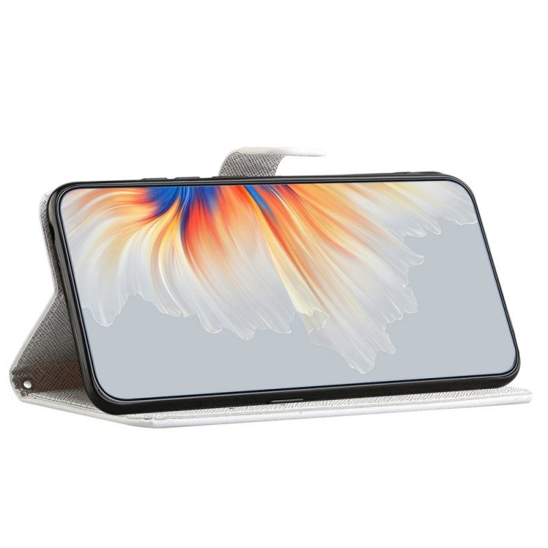 Folio-hoesje voor Samsung Galaxy S23 5G Met Ketting Katten In De String Tree