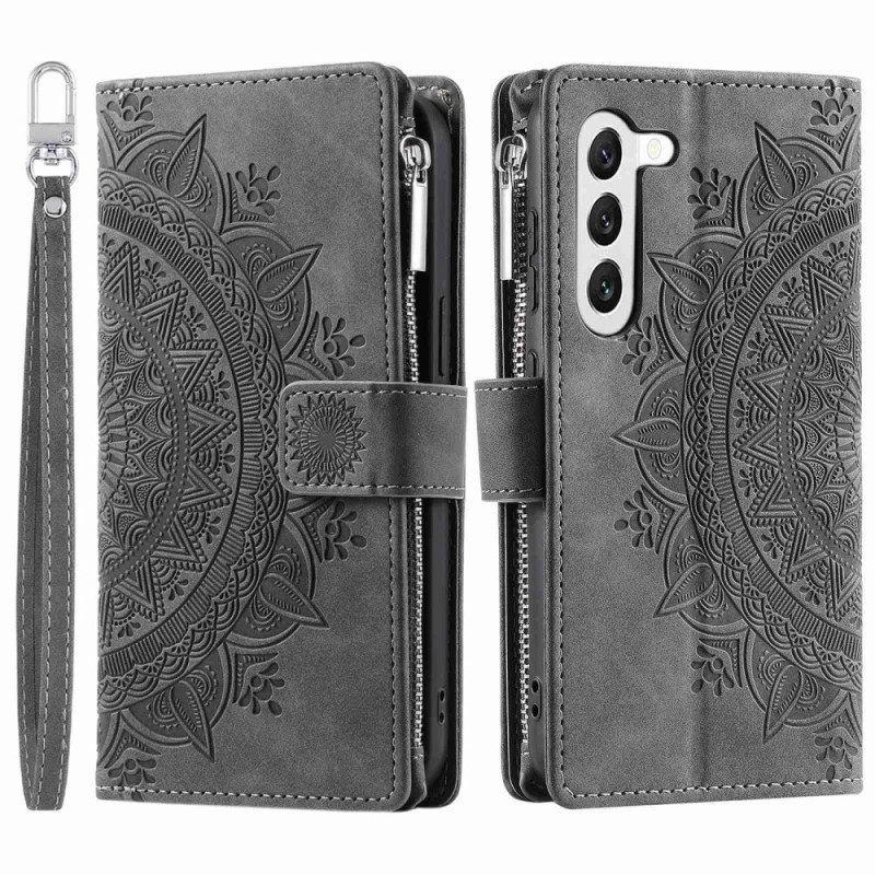 Folio-hoesje voor Samsung Galaxy S23 5G Multifunctionele Mandala