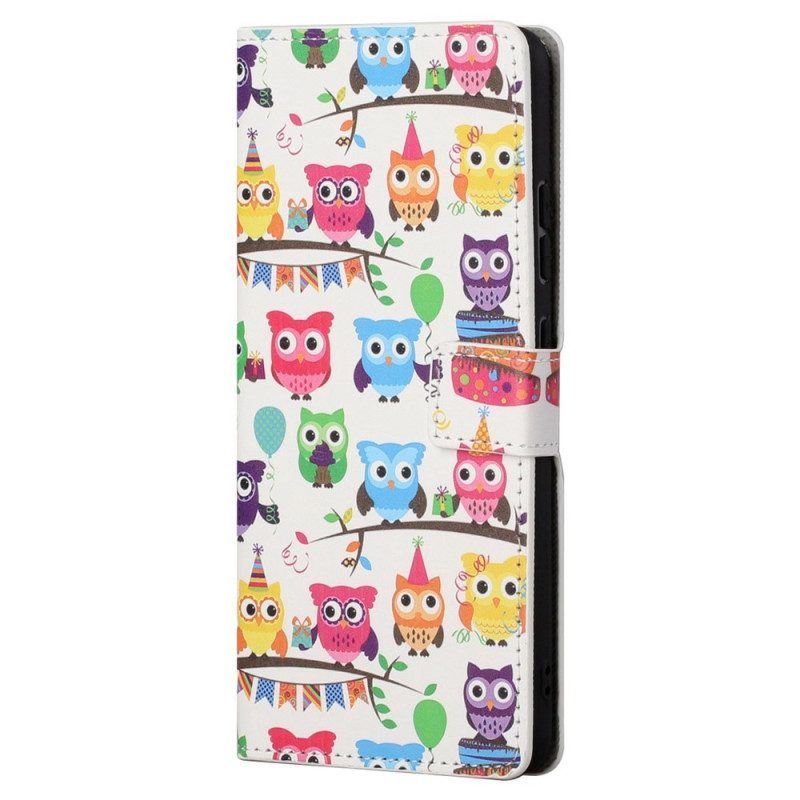 Folio-hoesje voor Samsung Galaxy S23 5G Uil Stam