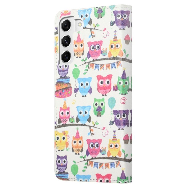 Folio-hoesje voor Samsung Galaxy S23 5G Uil Stam