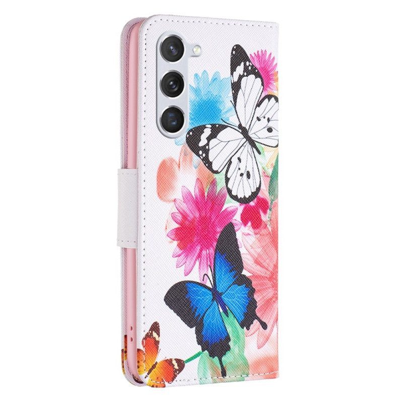 Folio-hoesje voor Samsung Galaxy S23 5G Vlinders