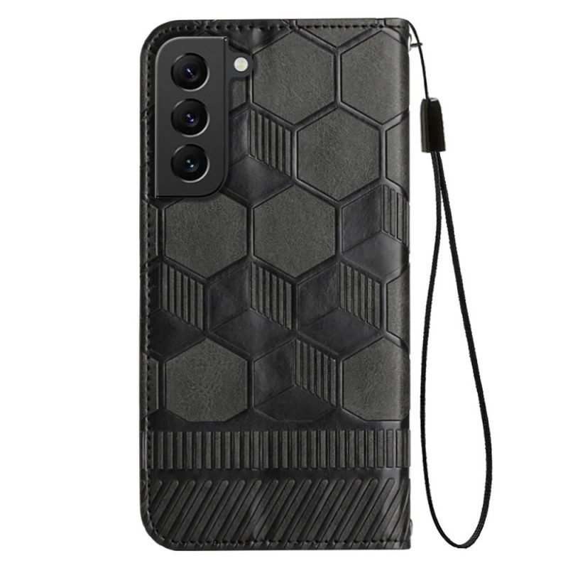 Folio-hoesje voor Samsung Galaxy S23 5G Voetbal Bal Patroon